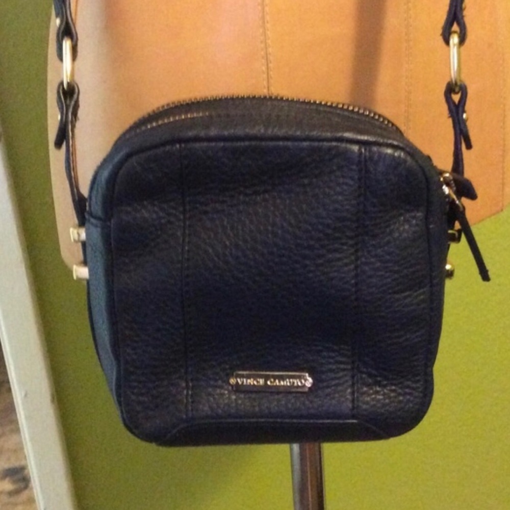 Navy Leather Vince Camuto Cross Body